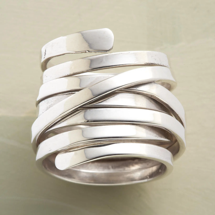 Bliss - Vintage Dicke Schicht Silberring