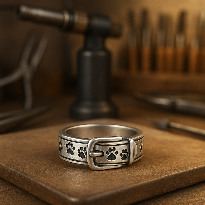 Ein süßer und eleganter Halsbandring mit Hundemotiv