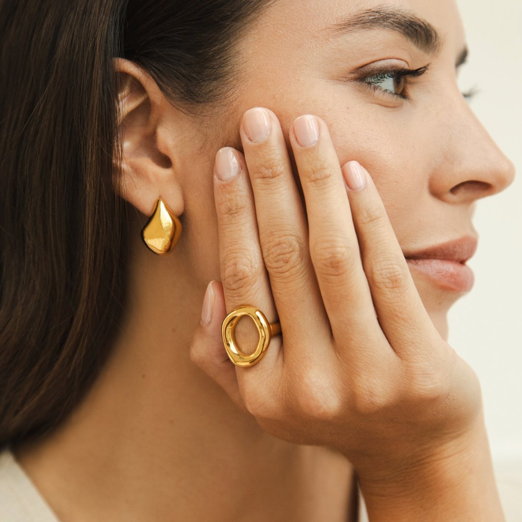 Vina Geschmolzener Goldring
