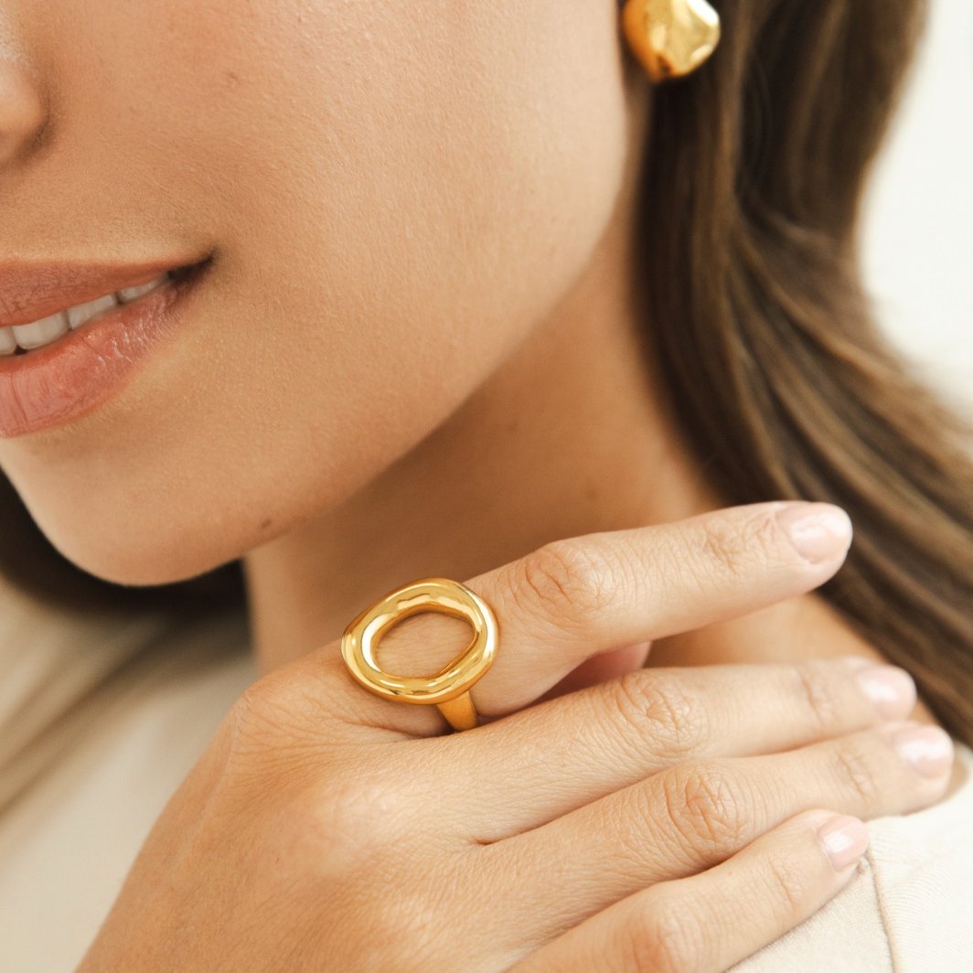 Vina Geschmolzener Goldring